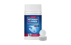 1 Bottle Denture Cleaning Tablets Fresh Breath Reduce Sensitive Dirt Cleaning Dentures Enzyme Clear Retainer Cleansing
