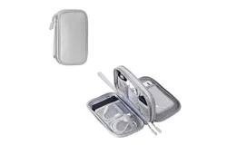 Travel Cable Organizer Pouch Electronic Accessories Carry Case Portable Waterproof Double Layers All-in-One Storage Bag for Cord&comma; Charger&comma; Phone&comma; Earphone
