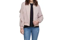 Mudpie Nolan Bomber Jacket In Blush