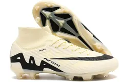 Men&apos;s Soccer Cleats Football Shoes High-Tops Non-Slip Spikes Indoor Outdoor Firm Ground Turf Sports Athletic Combat Boots Shoes Size 4&period;5-12 COLOR BEIGE