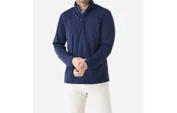 Greyson Clothiers Tate Mockneck Quarter-Zip Pullover In Maltese Blue