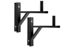 LyxPro Speaker Wall Mount Brackets &lpar;Set of 2&rpar; for PA Speakers&comma; 90 Lbs&period; Weight Capacity - Black