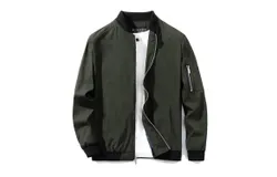 URBANFI Men&apos;s Slim Fit Lightweight Track Jacket Casual Bomber Jacket 6XL