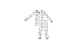 Magnetic Me Wheel Good Friends 2Pc Toddler Pajama Set In White