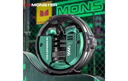 Monster bluetooth headset XKT10 wireless sports men&apos;s headset metal mech in-ear gaming game noise reduction-green