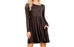 Heimish Usa Babydoll Dress In Black