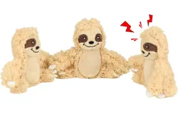 Interactive Squeaky Dog Toy&comma; Replacement Animals Sloth Pack of 3