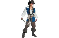 Halloween Men&apos;s Pirates Uniforms&comma;Stage Performance Costumes&comma;Pirates of the Caribbean Costumes-XL