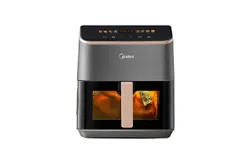 Midea Air Fryer 5&period;3L with See-Thru Window&comma; Heat express Rapid Air Technology for Quick and Easy Meals