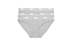 3 Packs Calvin Klein Girls' Modern Cotton Bikini Panty Grey&sol;Grey&sol;Grey