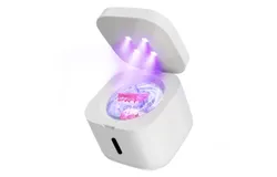 Ultrasonic Retainer Cleaner Machine&comma;  Night Guard&comma; Aligner&comma; 42kHz 300ML Sonic Cleaner for All Dental Appliances &comma;white