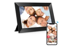 Frameo 10&period;1 Inch WiFi Digital Picture Frame&comma; 1280x800 HD IPS Touch Screen Photo Frame Electronic&comma; 32GB Memory&comma; Auto-Rotate&comma; Wall Mountable&comma; Share Photos&sol;Videos Instantly via Frameo App from Anywhere&comma;1 Pack