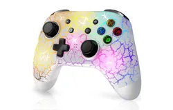 2024 Updated EasySMX 9124 SW gamepad Crack Glow Edition Cool RGB multi-platform compatibility