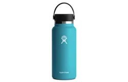 HYDRO FLASK Wide Mouth vacuum insulated stainless steel water bottle with leakproof closeable lid for cold water drinks&comma; sports&comma; travel&comma; car and school-Green