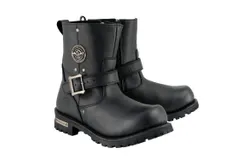 Milwaukee Leather Men&apos;s 6In Classic Engineer Wide Width In Black