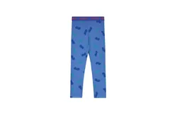 Bonmot Girl&apos;s Allover Halfs Legging In Mid Blue