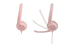 Logitech - H390 Wired USB On-Ear Stereo Headphones - Rose