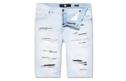 Jordan Craig Men&apos;s Baltimore Retro Denim Shorts In Ice Blue