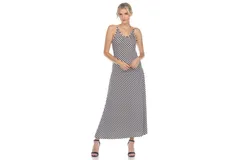 Women&apos;s Backless Striped Maxi Dress