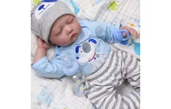 CHAREX Reborn Baby Doll&comma; 22 Inch Lifelike Newborn Baby Boy Doll&comma; Weighted Realistic Reborn Toddler Dolls That Look Real&comma; Amazing Gift Doll for Kids Age 3&plus;