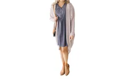 Cotton Bleu Heart Makes Dress In Grey