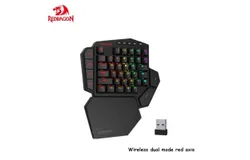 Redragon K585 hot-swappable one-handed RGB mechanical keyboard programming chicken game e-sports dedicated notebook desktop&comma; black K585 wireless dual-mode red axis &lpar;supports throne&rpar;