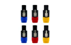 Speakon Adapter 6 Pack &bull; High Quality Audio Jack Male Audio Pin &bull; Speaker Adapter Connector