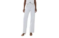 Dl1961 - Women&apos;s Gisele Wide Leg High Rise Jeans In Nautical Stripe