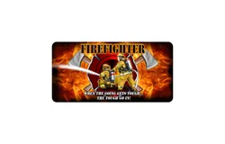 Fire Dept Tough Go In License Plate