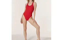 Andie Swim The Tulum One-Piece Swimsuit In Cherry Red