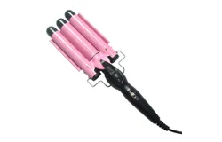 Newest 3 Barrel Curling Iron 25mm&comma; 1-Inch Crimper Hair Iron Temperature Adjustable，pink