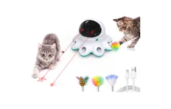 2-in-1 Cat Laser Toy&comma;  Laser Interactive Cat Toy&comma;BLUE