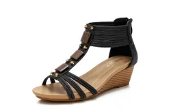 Summer sandals for women&comma; sandals with slanted heel for the beach