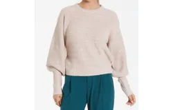 Another Love Morenci Knit Sweater In Heather Metallic