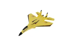 Remote Control Airplane Toy&comma; Gravity Glider Foam RC Fighter Plane Jet with Lights&comma;YELLOW