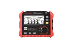 HABOTEST HT2302 Digital Earth Resistance Tester Meter 0 Ohm to 4K Ohm 100 Groups Data Storage LCD Display Backlight with Carrying Case