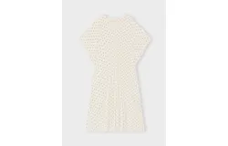 Moshi Moshi Mind Black Dotted Kaftan In White