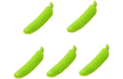 5pcs Pet Toy Teething Toy Dog Sound Toys Puppy Squeaky Toys Dog Molar Toy Cucumber Dog Toy Pet Chewing Toys Pet Squeaky Toys Dog Molar Teether Dog Toys Household Bite Stick TPE