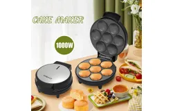 Bread machine&comma; household large-capacity donut machine&comma; automatic temperature control cake machine&comma; electric cake pan bread machine&comma; can make bread&comma; cake&comma; donuts all kinds of desserts&comma; easy to clean
