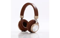 SY-BT1616 Bluetooth Headphones Over Ear with Microphone Stereo Bass Headphones Wireless On Ear I Wireless Headphones Foldable I 40 mm Driver Wireless Headset I TF Cards Mobile Phone Call Function Radio-Brown