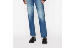 Frame Le Slouch Denim In Patch Mending