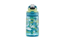 Contigo Aubrey Kids Cleanable Water Bottle with Silicone Straw and Spill-Proof Lid&comma; Dishwasher Safe&comma; 14oz&comma; Dinos