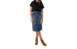 Frame Vent Front Skirt In Pearl District