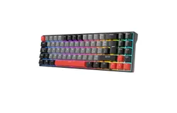 RK71 Spanish Mechanical Keyboard - 70&percnt; Compact Layout&comma; Hot Swappable Custom Keyboard&comma; 2&period;4G&sol;Bluetooth 5&period;0&sol;USB-C&comma; Programmable Macros&comma; RGB Backlit TKL Keyboard&comma; High Quality ABS Keycaps&comma; Brown switch&comma; RK ROYAL KLUDGE