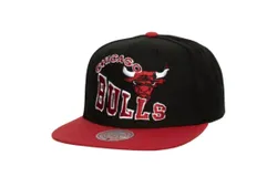 Mitchell & Ness Men&apos;s Nba Chicago Bulls Crooked Path Snapback Cap In Black