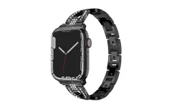 Watch band&comma; for apple watch5&sol;6&sol;7&sol;8&sol;SE watch band&comma; cross diamond starlight colour metal chain&comma; apple watch band