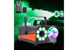Smoke Machine&comma; Fog Machine with Disco Ball Lights&comma; 600W and 3000CFM with 13 Colorful LED Lights Effect&comma; Wireless Remote Control&comma; Suitable for Parties&comma; Wedding&comma; Halloween&comma; and DJ Stage&comma; Indoor