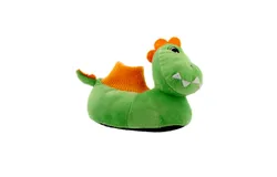 Yankee Toy Box Plush Dinosaur Sock Top Slippers