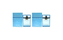 Versace Man Eau Fraiche by Versace for Men - 3&period;4 oz EDT Spray - Pack of 2