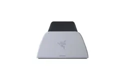 Razer Quick Charging Stand for PlayStation 5&colon; Charge - Curved Cradle Design Matches PS5 DualSense Wireless Controller One-Handed Navigation USB Powered White &lpar;Controller Sold Separately&rpar;